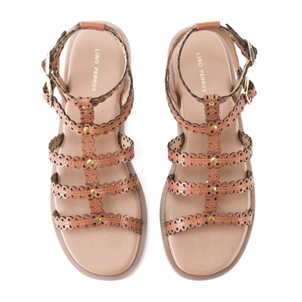 Harper Rue Tan Flats - Lino Perros
