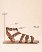 Harper Rue Tan Flats - Lino Perros