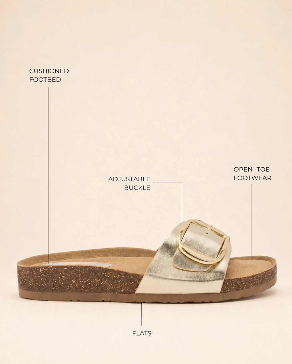 Mary Stella Gold Flats - Lino Perros