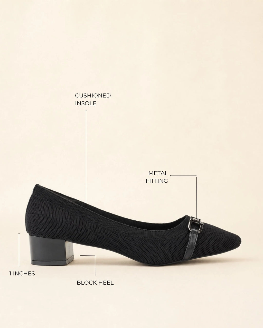 Hepburn Nova Black Heels - Lino Perros