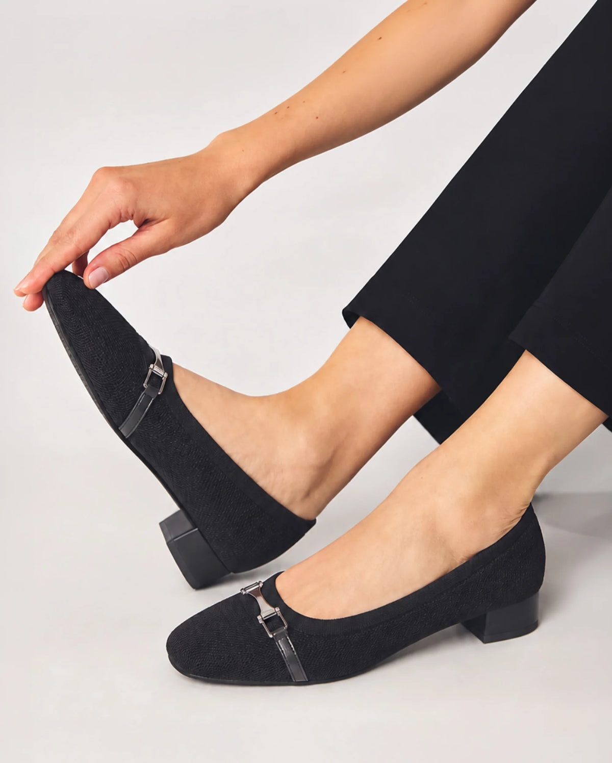 Hepburn Nova Black Heels - Lino Perros