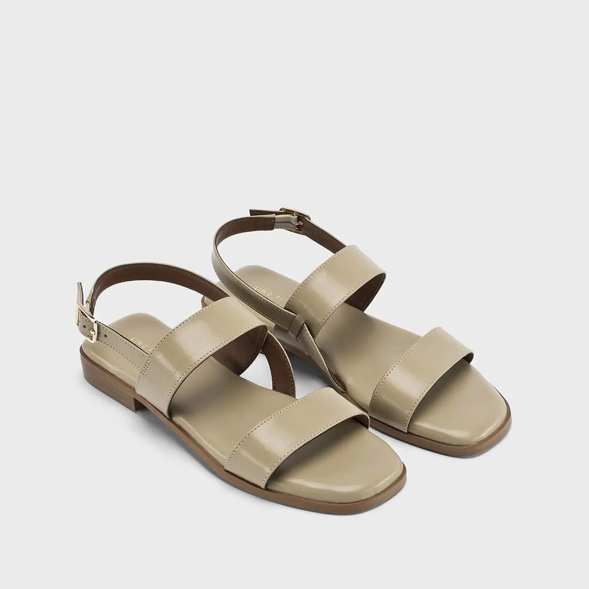 Harper Clair Beige Flats - Lino Perros