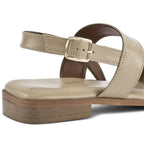 Harper Clair Beige Flats - Lino Perros