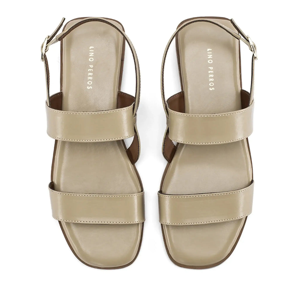 Harper Clair Beige Flats - Lino Perros