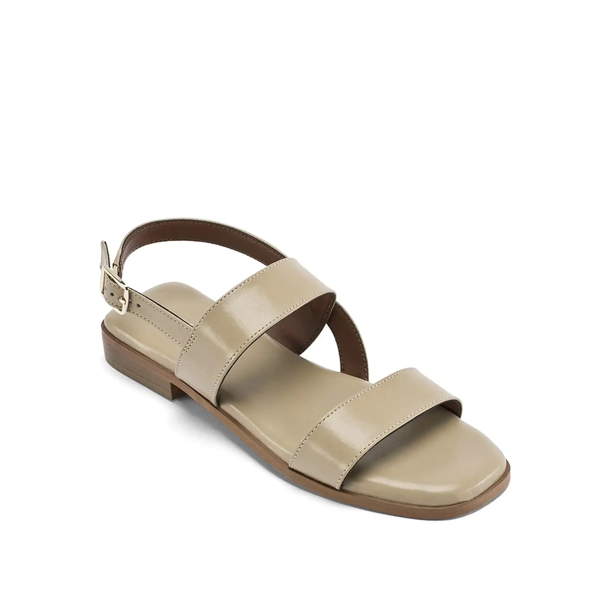 Harper Clair Beige Flats - Lino Perros