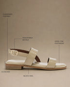 Harper Clair Beige Flats - Lino Perros