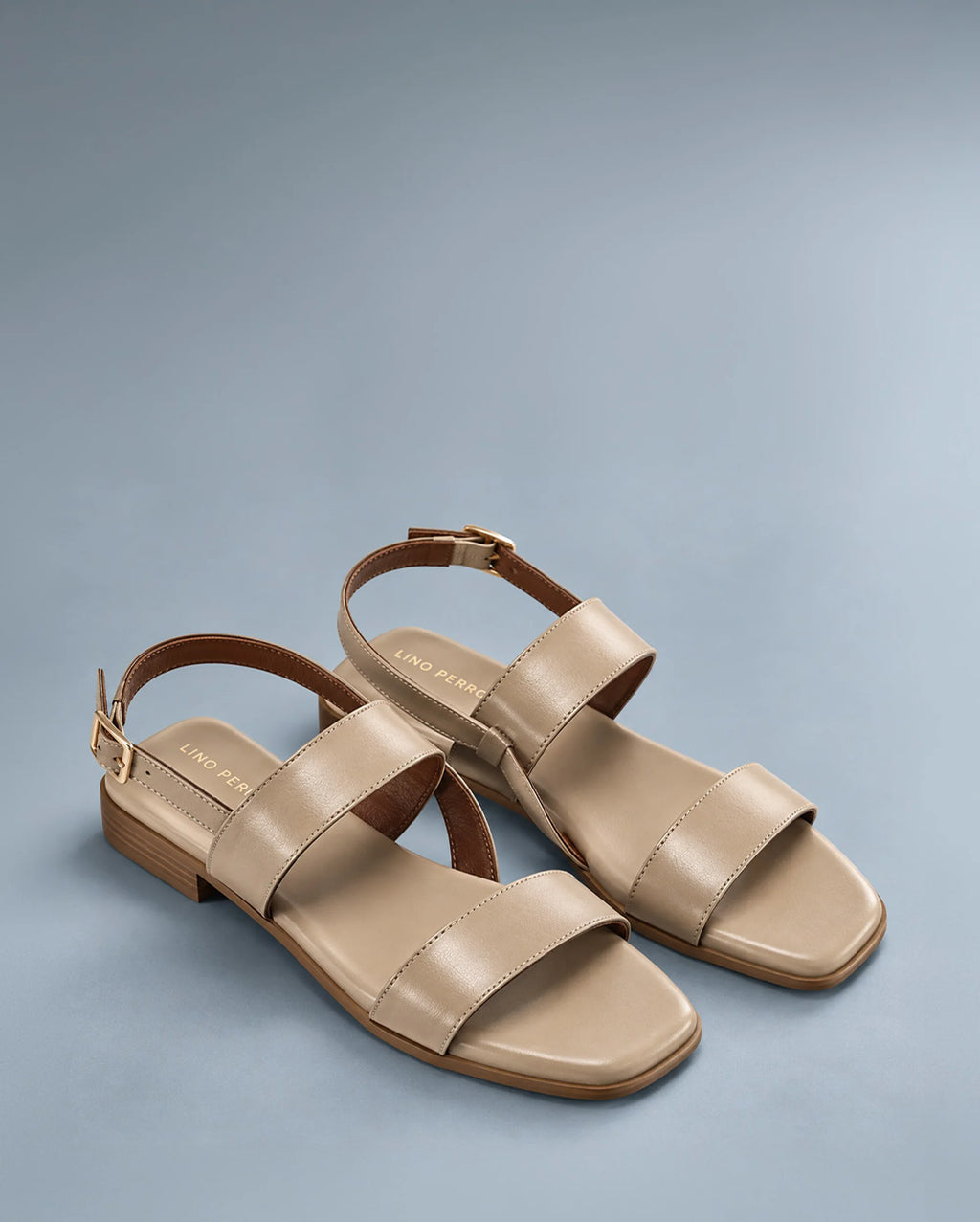 Harper Clair Beige Flats - Lino Perros