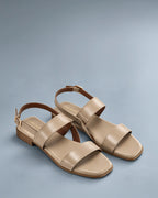 Harper Clair Beige Flats - Lino Perros