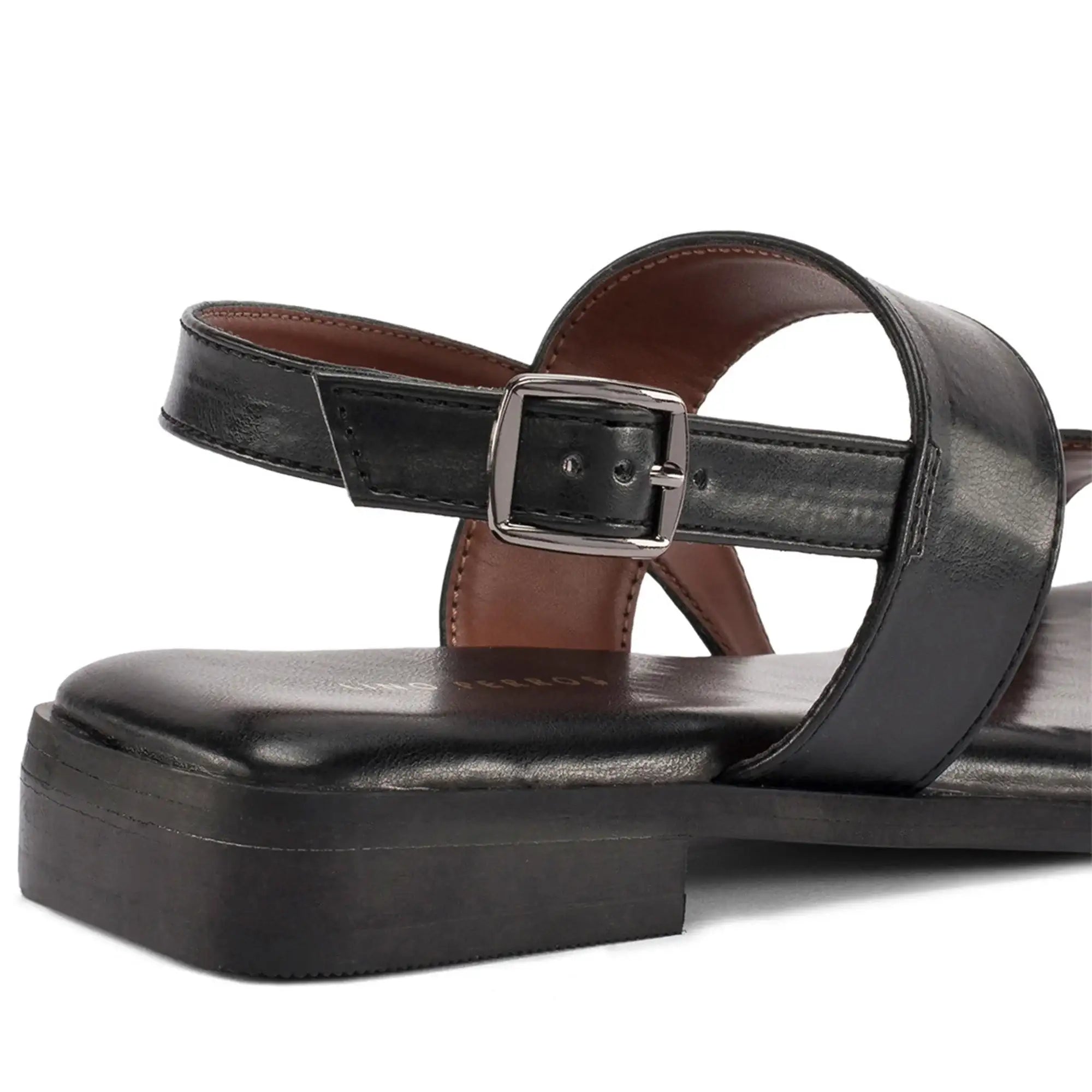 Harper Clair Black Flats - Lino Perros