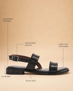 Harper Clair Black Flats - Lino Perros