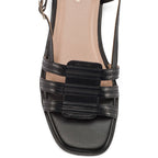 Harper Iris Black Flats - Lino Perros