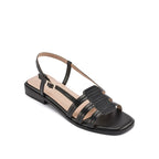 Harper Iris Black Flats - Lino Perros