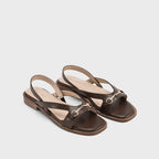 Victoria Sabine Brown Flats - Lino Perros