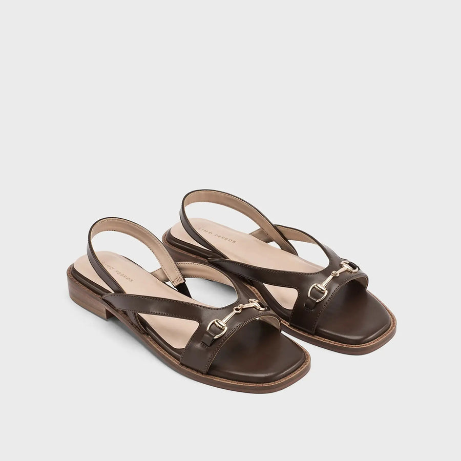 Victoria Sabine Brown Flats