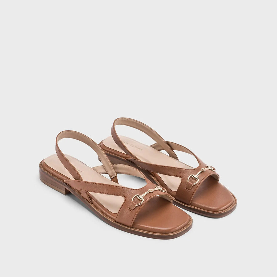 Victoria Sabine Tan Flats