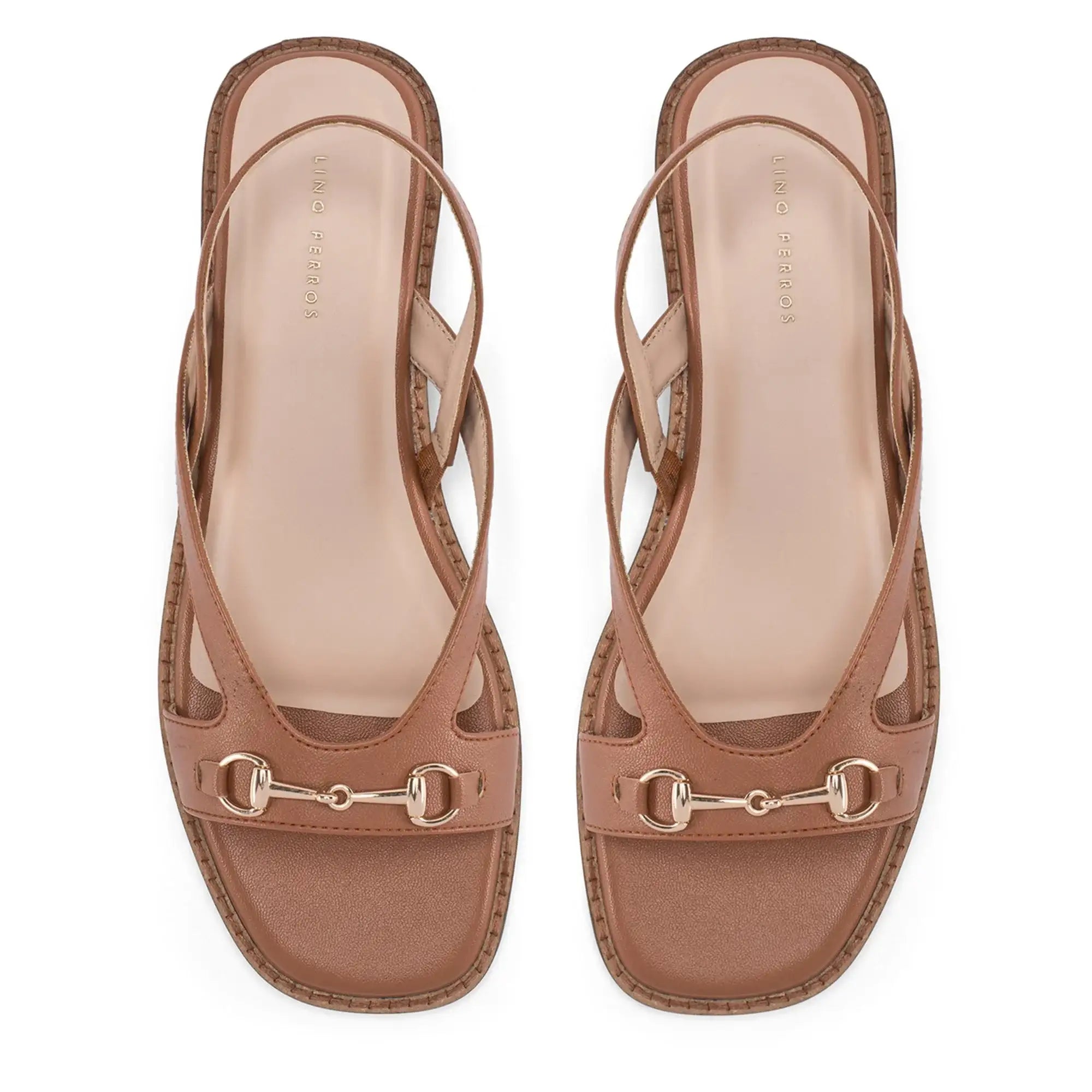 Victoria Sabine Tan Flats - Lino Perros