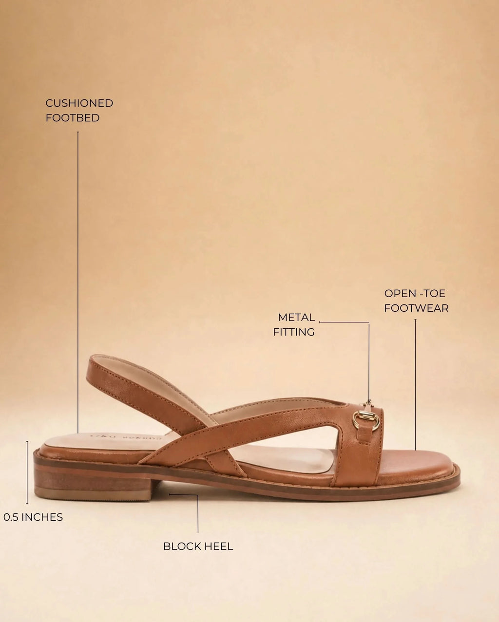 Victoria Sabine Tan Flats - Lino Perros