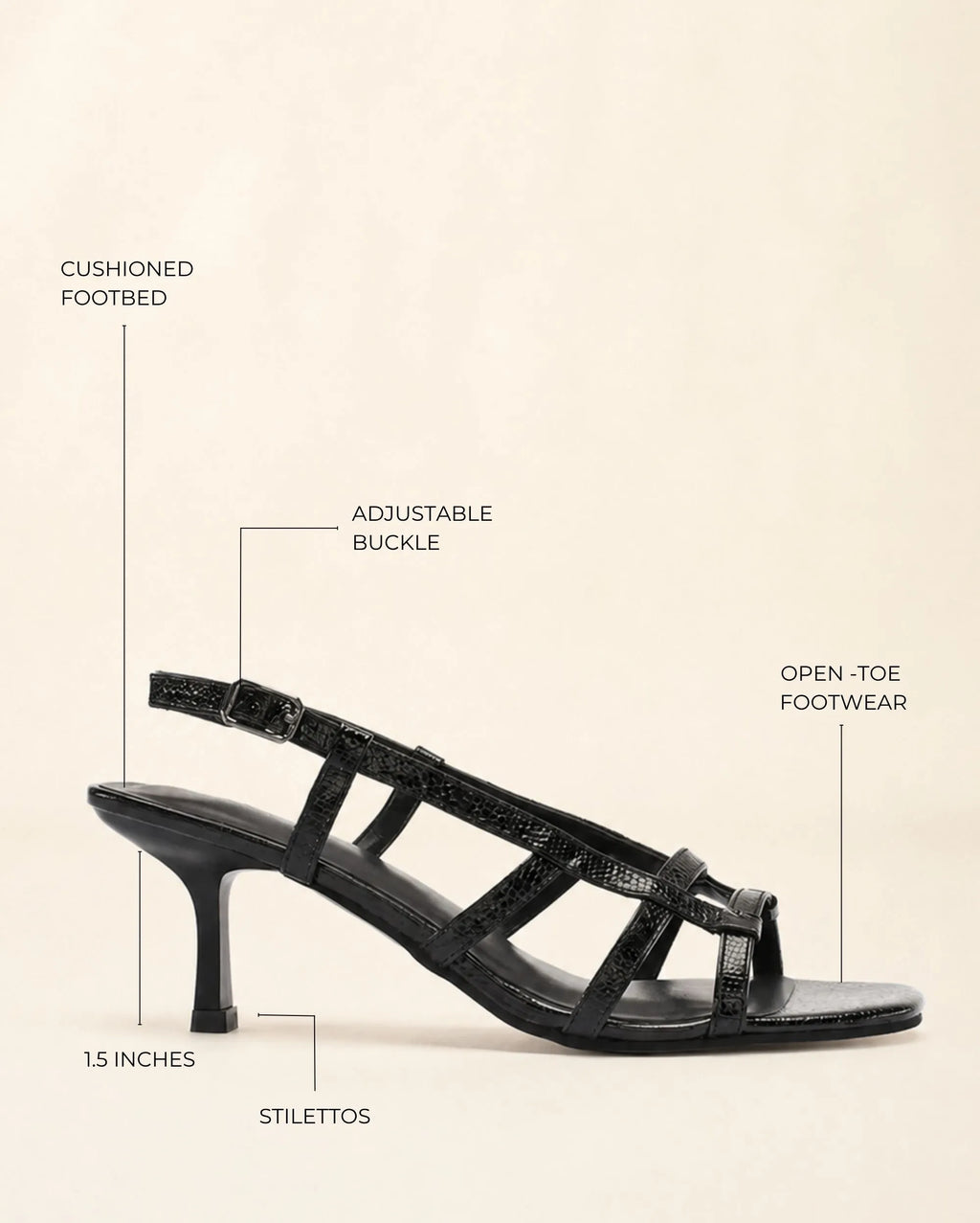 Victoria Aira Black Heels - Lino Perros