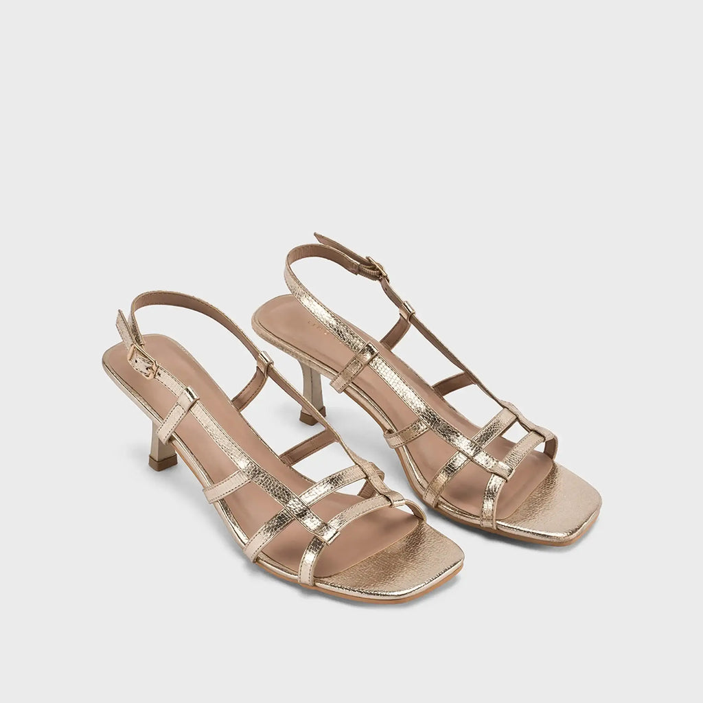 Victoria Aira Golden Heels - Lino Perros
