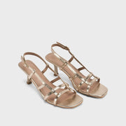 Victoria Aira Golden Heels