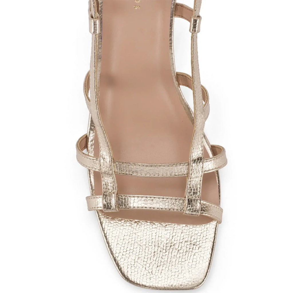Victoria Aira Golden Heels - Lino Perros