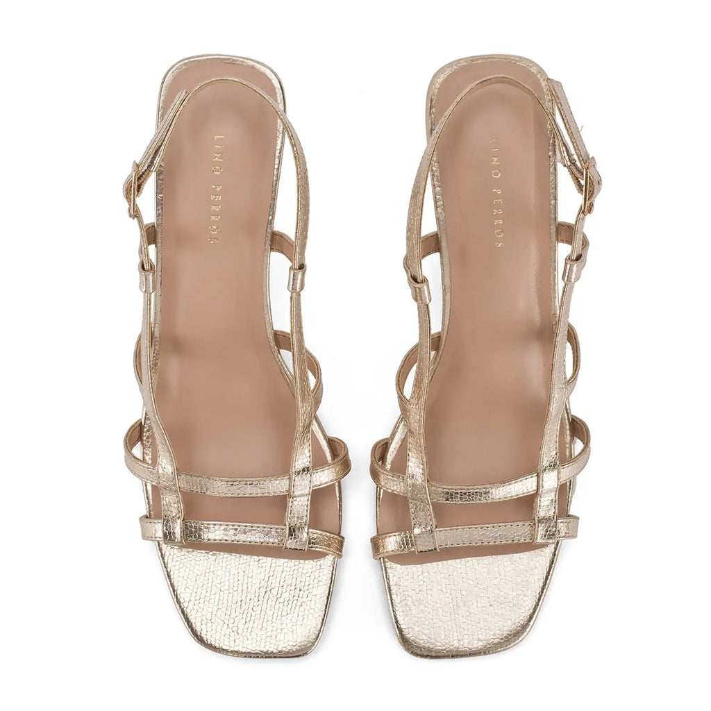 Victoria Aira Golden Heels - Lino Perros