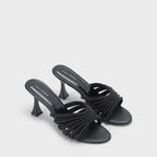 Victoria Pearl Black Heels - Lino Perros