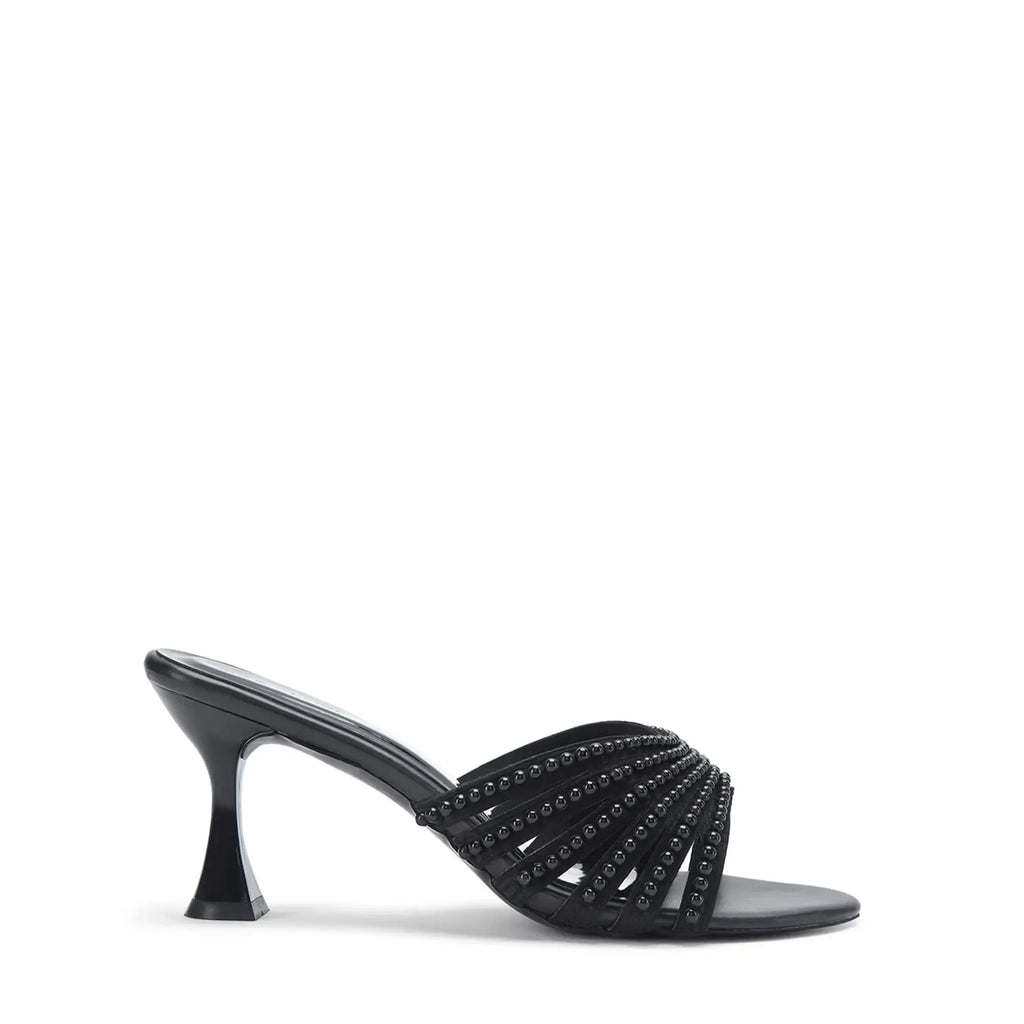 Victoria Pearl Black Heels - Lino Perros