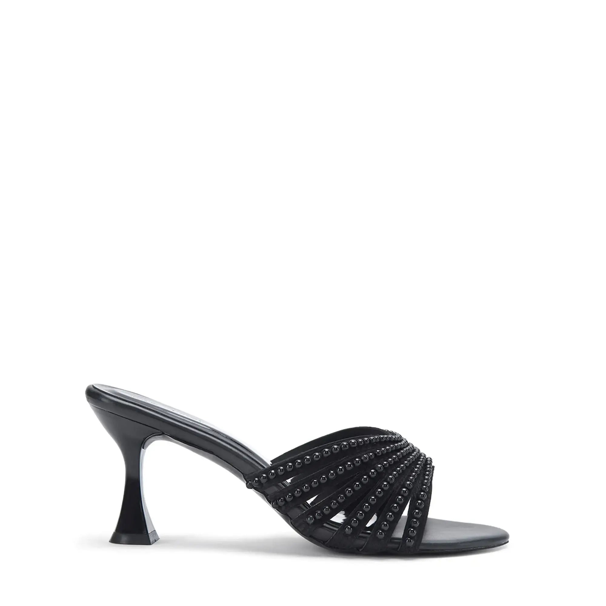 Victoria Pearl Black Heels - Lino Perros