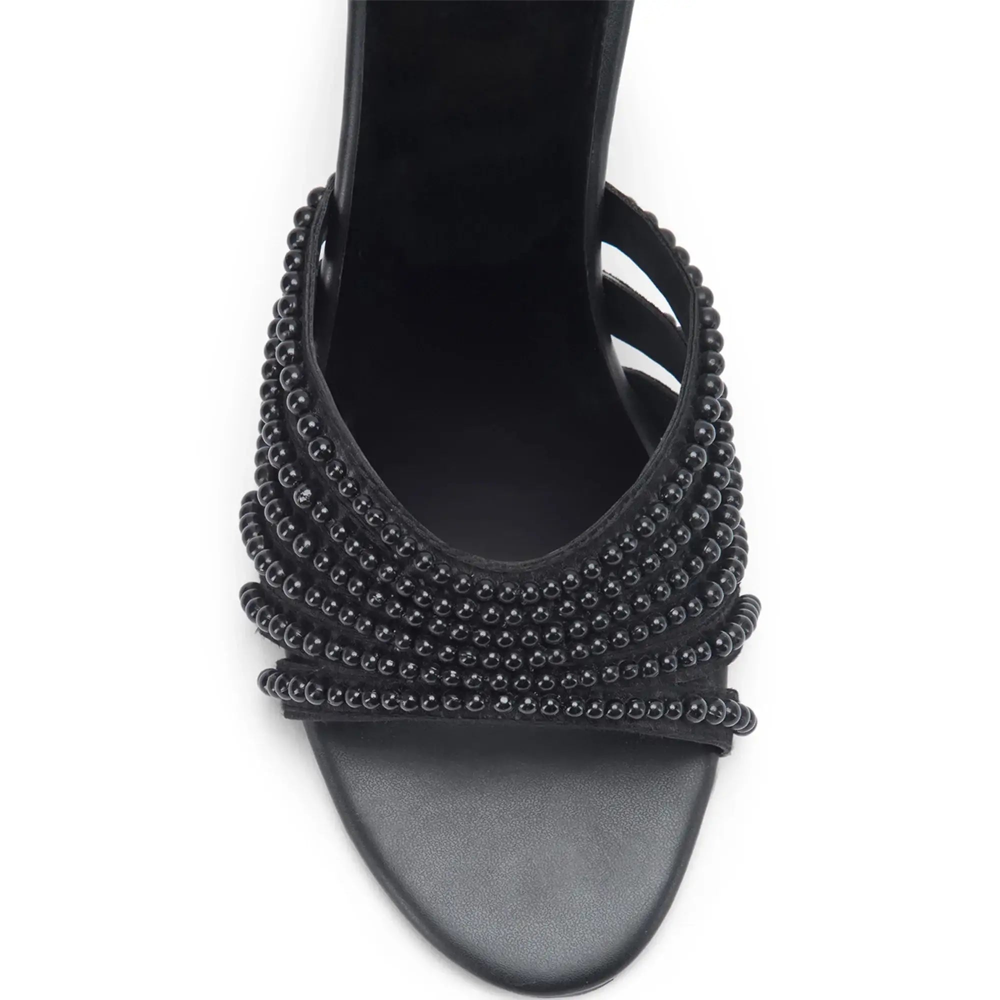 Victoria Pearl Black Heels - Lino Perros