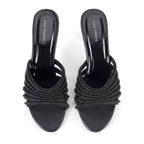 Victoria Pearl Black Heels - Lino Perros