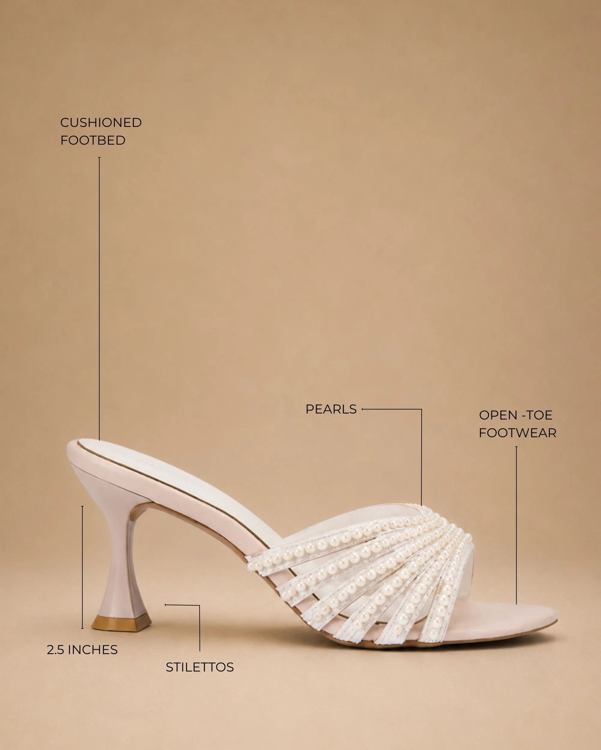 Victoria Pearl Pink Heels - Lino Perros
