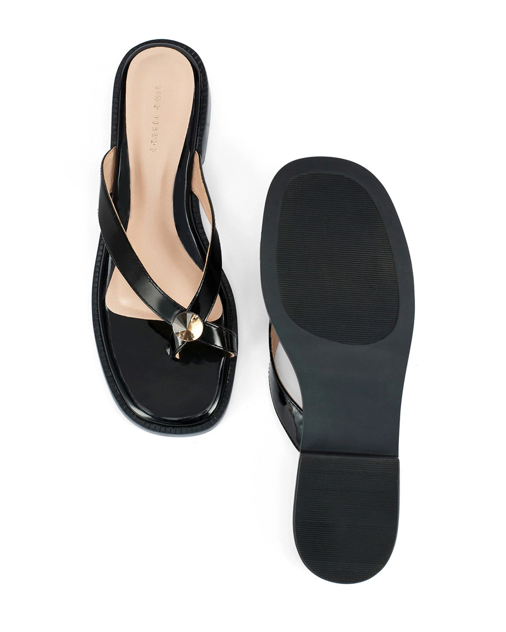 Mary Pepper Black Flats - Lino Perros