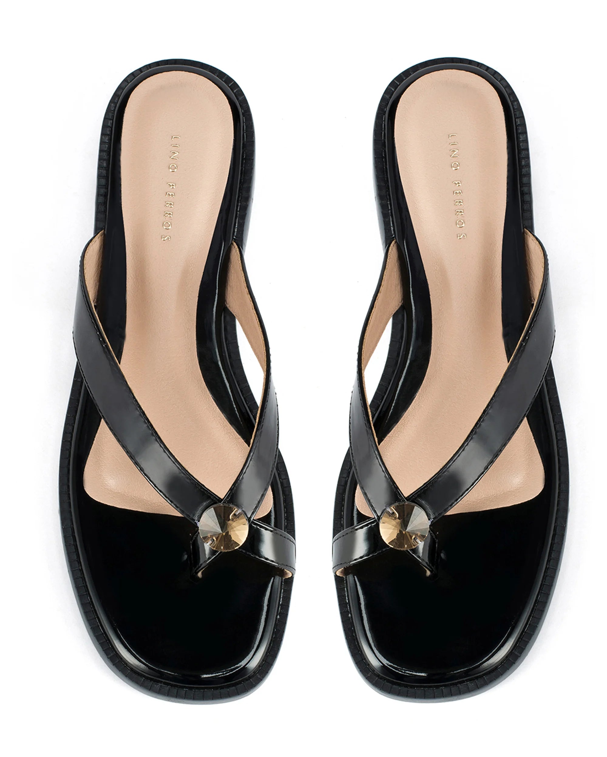 Mary Pepper Black Flats - Lino Perros