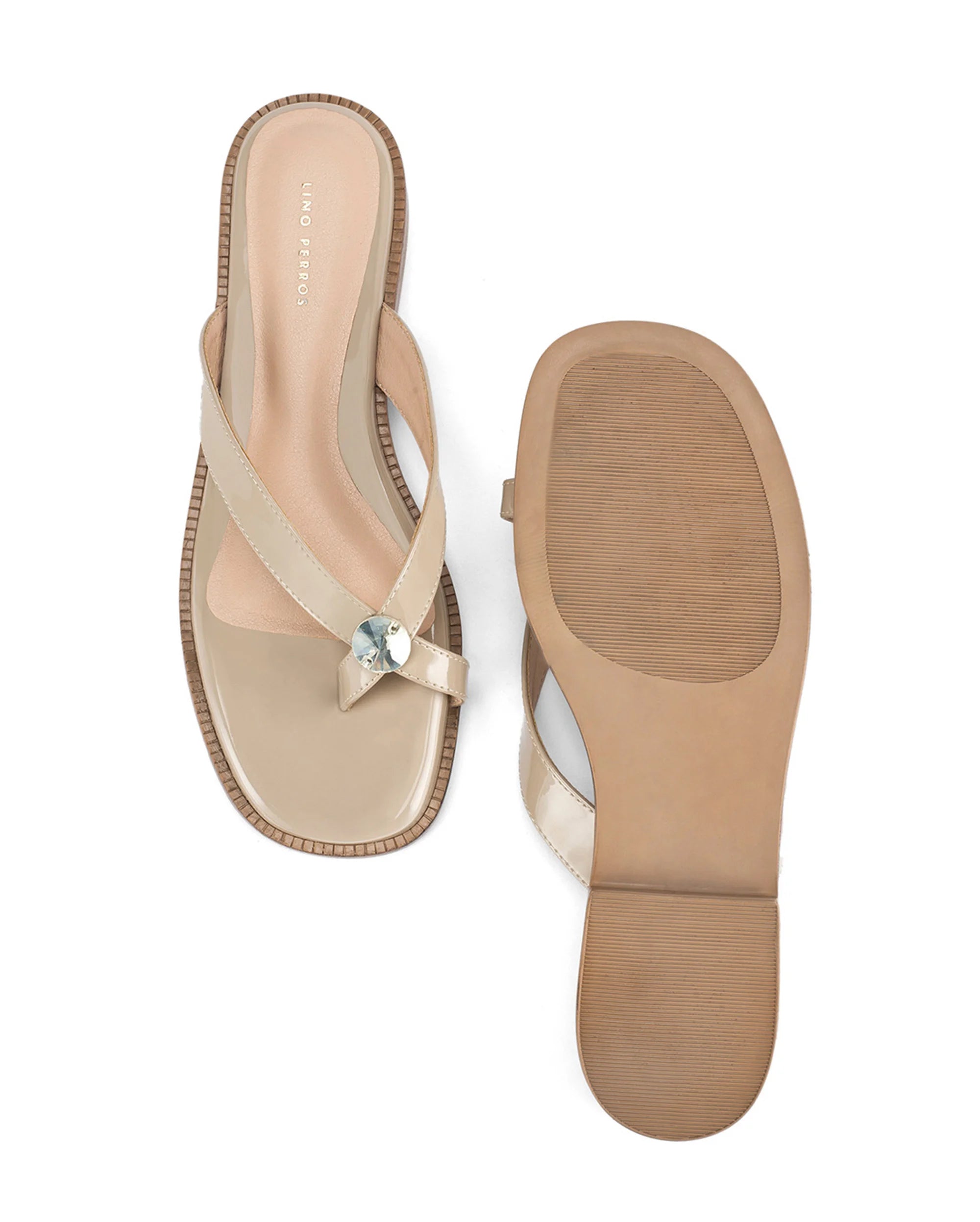 Mary Pepper Nude Flats - Lino Perros