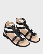 Victoria Hallie Black Flats
