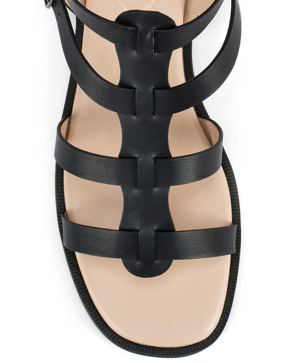 Victoria Hallie Black Flats - Lino Perros