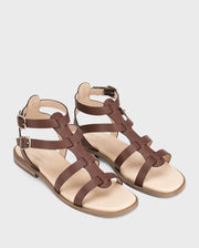 Victoria Hallie Brown Flats