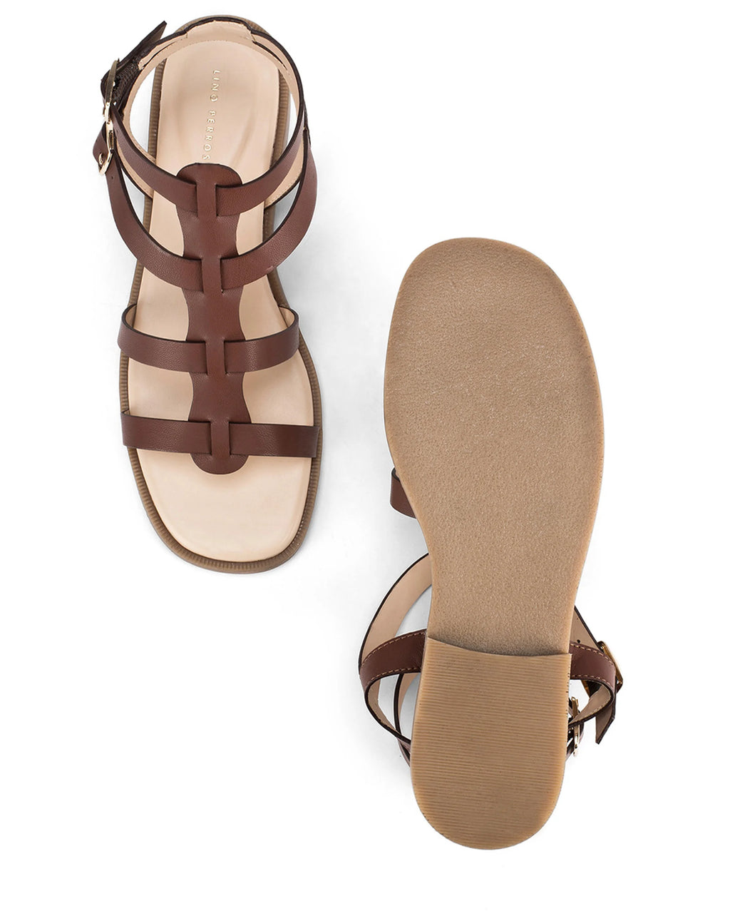Victoria Hallie Brown Flats - Lino Perros