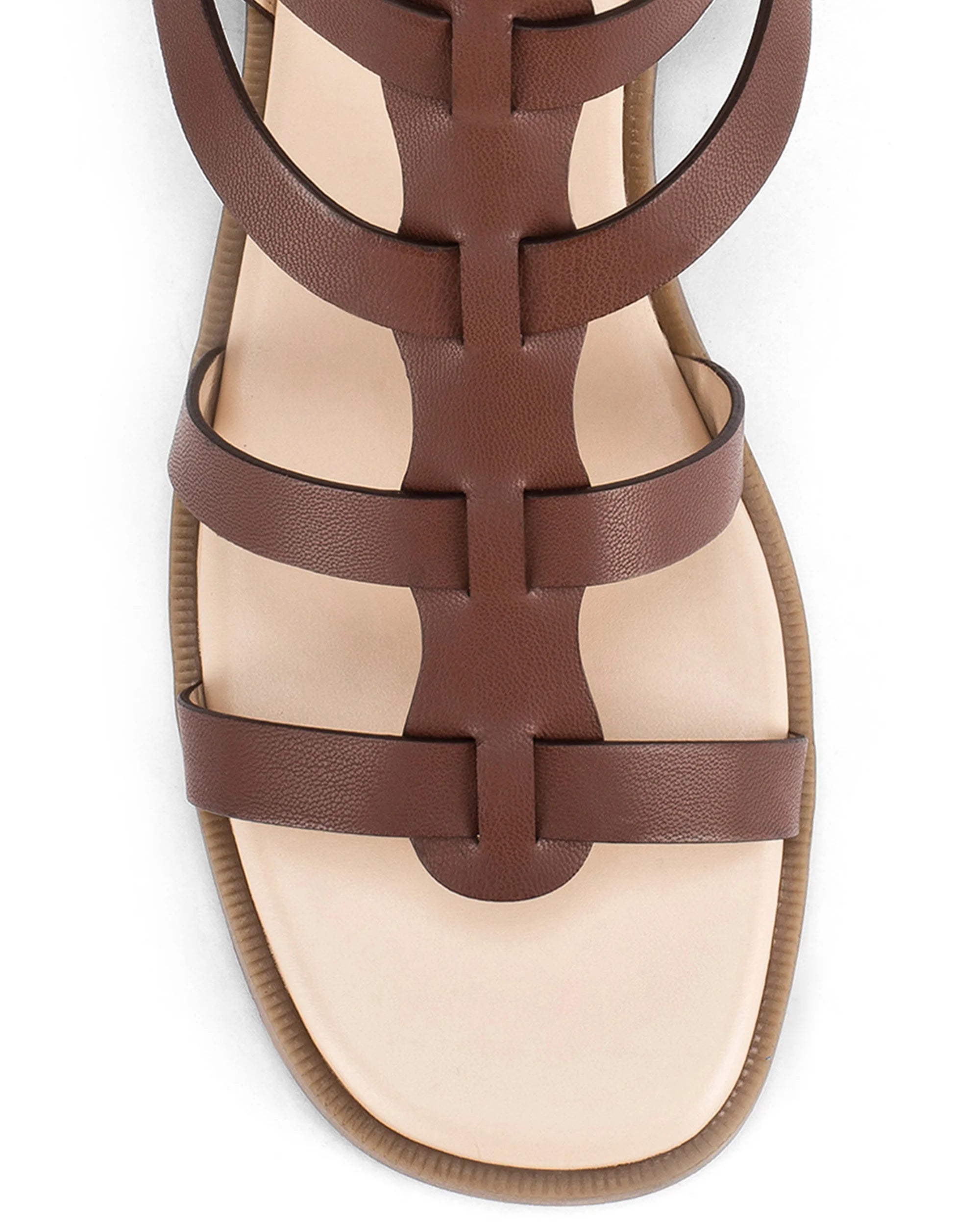 Victoria Hallie Brown Flats - Lino Perros