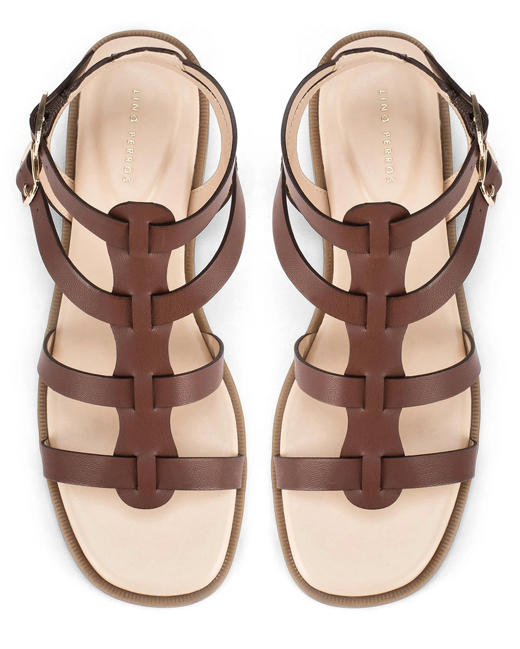 Victoria Hallie Brown Flats - Lino Perros