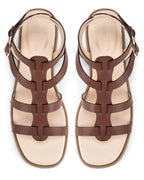 Victoria Hallie Brown Flats - Lino Perros