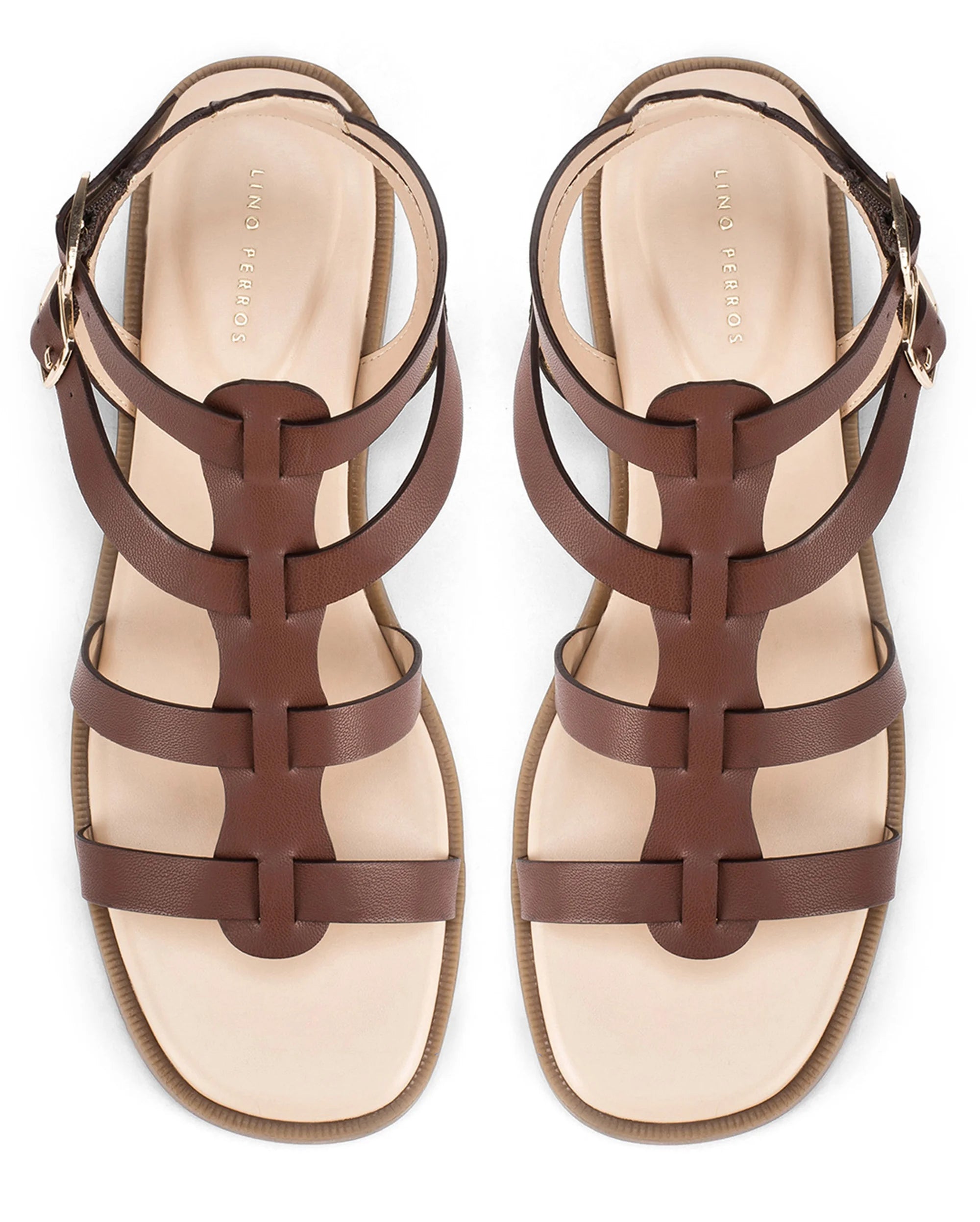 Victoria Hallie Brown Flats - Lino Perros