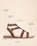 Victoria Hallie Brown Flats - Lino Perros