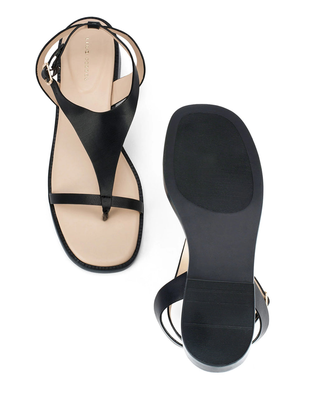 Victoria Isa Black Flats - Lino Perros