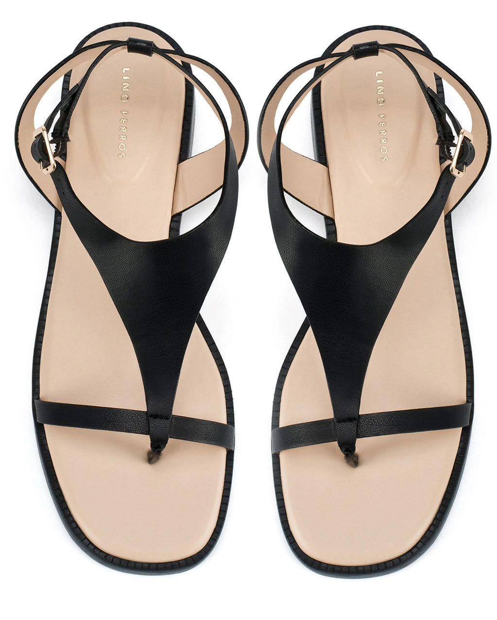 Victoria Isa Black Flats - Lino Perros