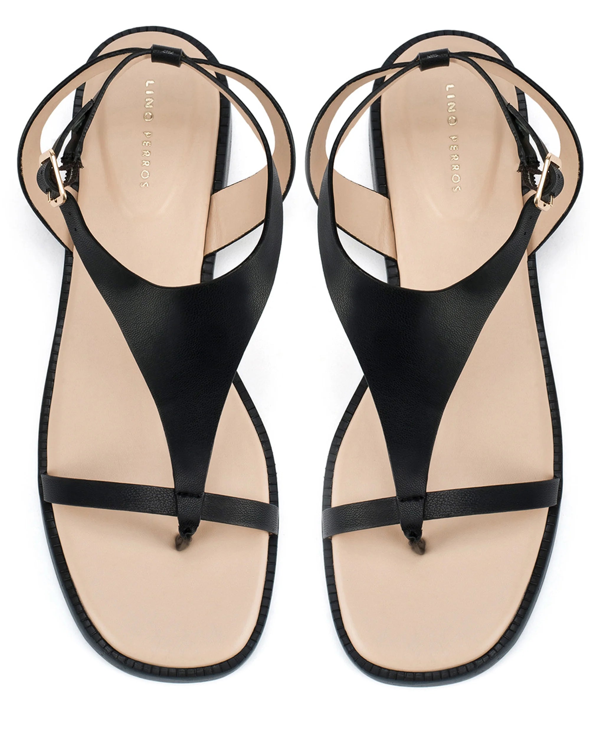 Victoria Isa Black Flats - Lino Perros