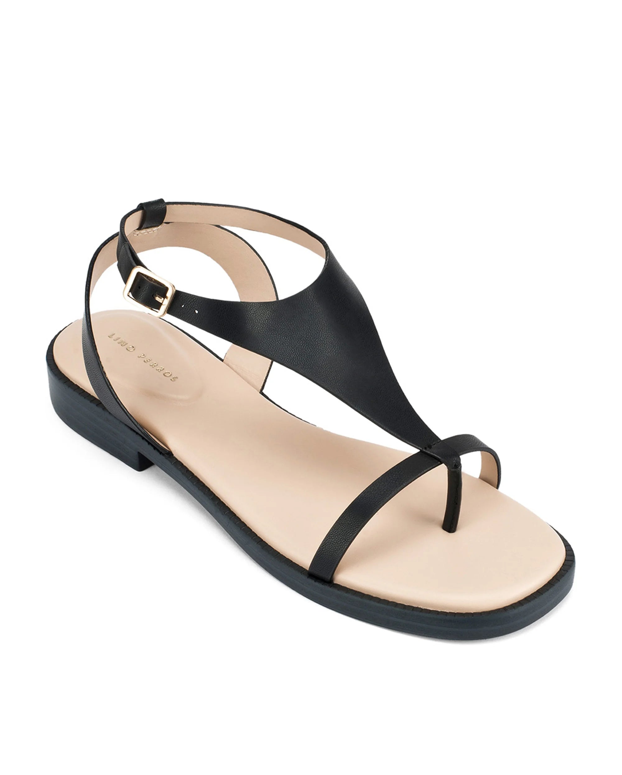 Victoria Isa Black Flats - Lino Perros