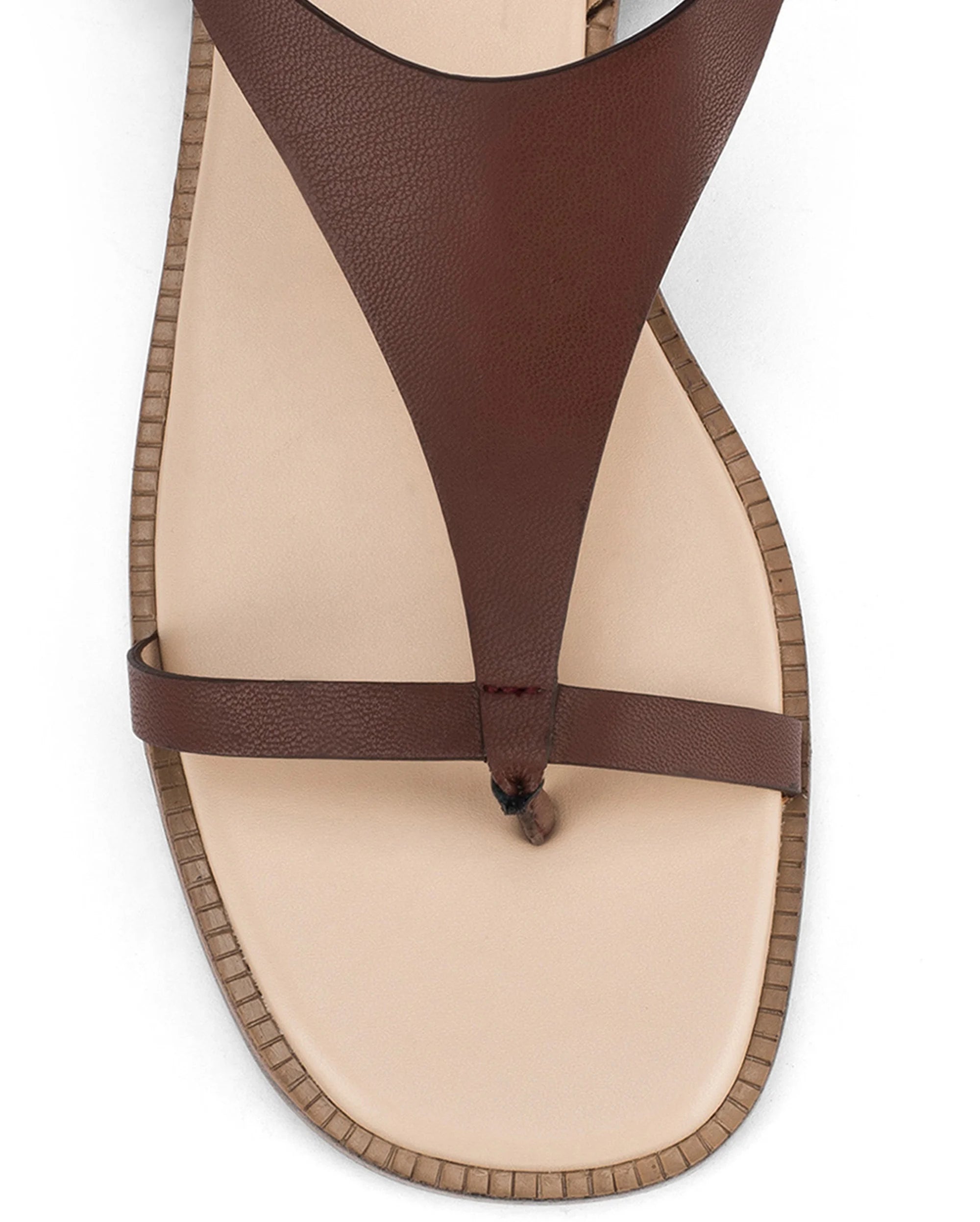 Victoria Isa Brown Flats - Lino Perros