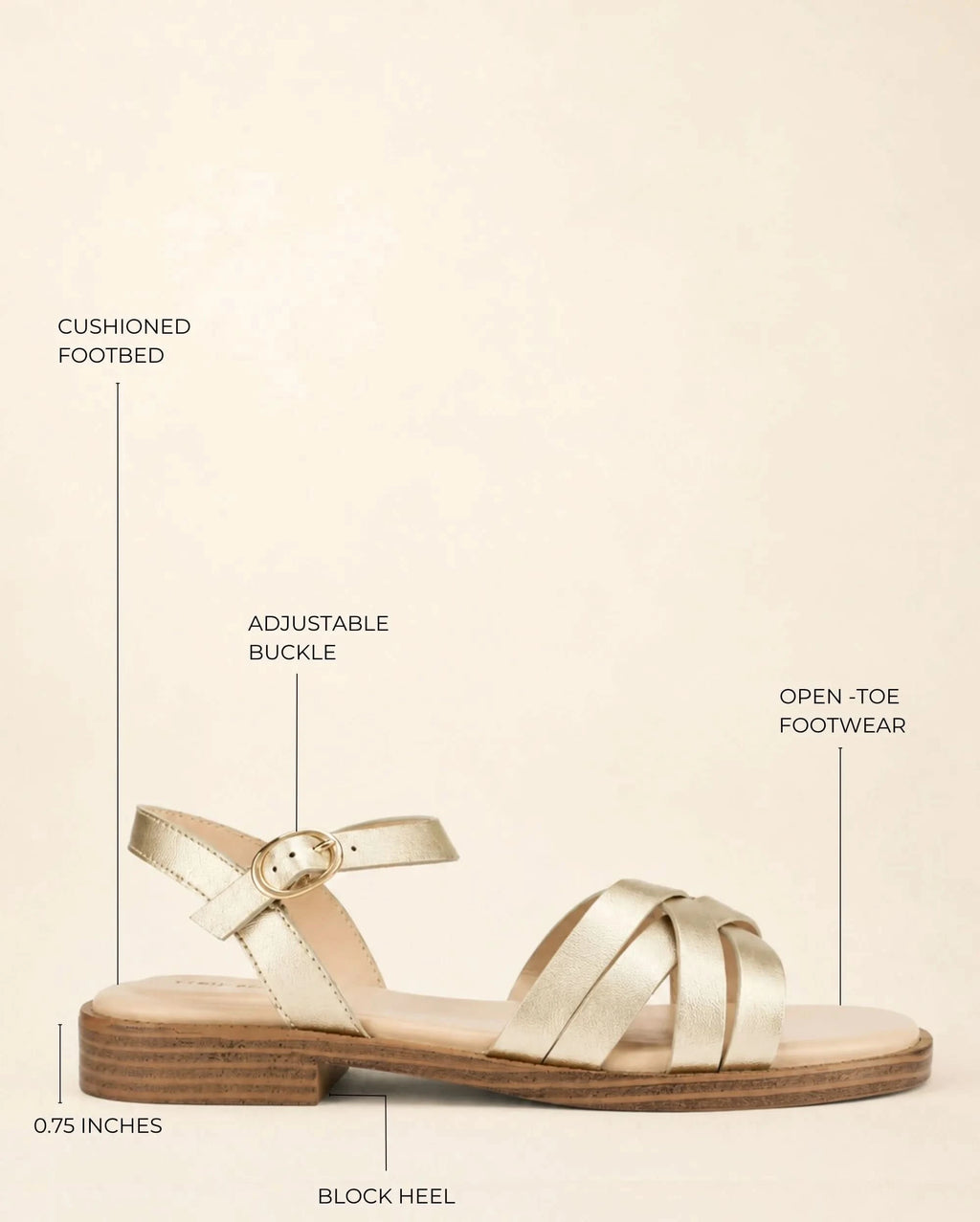 Mary Eli Gold Flats - Lino Perros